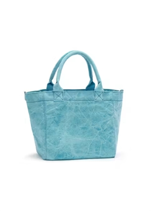 Small easy shopper banana print Blue Curacao C2080013 Ganni 